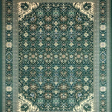 Ultra Soft Area Rug, Non Slip, Stain Resistant, Washable Area Rugs for Living Room, Bedroom, Rustic Vibrant Abstract Aesthetic(Green)