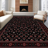 Elegant Dark Floral Tapestry Style(Black)