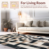 Rustic Black Geometric Elegance(Black)