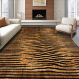 Ultra Soft Area Rug, Non Slip, Stain Resistant, Washable Area Rugs for Living Room, Bedroom, Vibrant Multicolor Animal Motif(Brown)