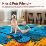 Dynamic Geometric Guitar Artwork(Blue)