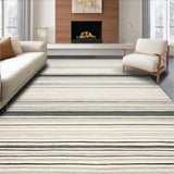 Transitional Striped Earthy Tones(Beige)