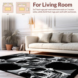 Dramatic Skull Art Arrangement(Black)