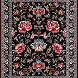 Sophisticated Black Floral Aesthetic(Black)