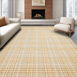 Ultra Soft Area Rug, Non Slip, Stain Resistant, Washable Area Rugs for Living Room, Bedroom, Subtle Warm Tones Lattice Inspiration(Beige)