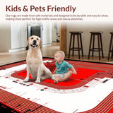 Fun Colorful Circuit Pathway(Red)