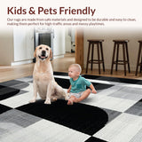 Chic Monochrome Lattice Design(Black)