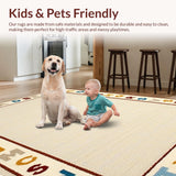Charming Round Alphabet Motif(Beige)