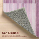 Ultra Soft Area Rug, Non Slip, Stain Resistant, Washable Area Rugs for Living Room, Bedroom, Sophisticated Minimalist Plush Touch(Purple)