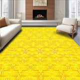 Ultra Soft Area Rug, Non Slip, Stain Resistant, Washable Area Rugs for Living Room, Bedroom, Playful Soft Shaggy Texture(Yellow)