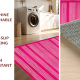 Ultra Soft Area Rug, Non Slip, Stain Resistant, Washable Area Rugs for Living Room, Bedroom, Trendy Soft Pink Safari Theme(Pink)