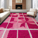Ultra Soft Area Rug, Non Slip, Stain Resistant, Washable Area Rugs for Living Room, Bedroom, Cute Pink Bows Area Rug with Playful Motif(Pink)