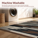 Ultra Soft Area Rug, Non Slip, Stain Resistant, Washable Area Rugs for Living Room, Bedroom, Rustic Animal Print Chic Design(Brown)