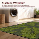 Ultra Soft Area Rug, Non Slip, Stain Resistant, Washable Area Rugs for Living Room, Bedroom, Warm Vintage Ogee Emblem(Gray)