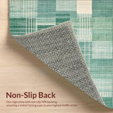 Ultra Soft Area Rug, Non Slip, Stain Resistant, Washable Area Rugs for Living Room, Bedroom, Modern Abstract Seafoam Rug(Gray)