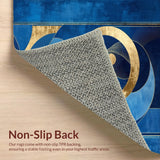 Chic Radiant Circular Motif(Blue)