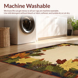 Ultra Soft Area Rug, Non Slip, Stain Resistant, Washable Area Rugs for Living Room, Bedroom, Cozy Lodge-Inspired Decor Piece(Beige)