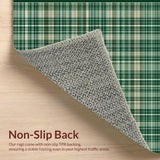 Sophisticated Beige Plaid Visual Appeal(Green)