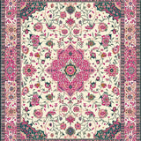 Charming Whimsical Floral Motif(Ivory)