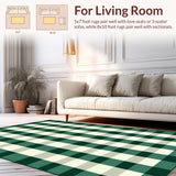 Charming Vintage Checked Aesthetic(Green)