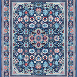 Ultra Soft Area Rug, Non Slip, Stain Resistant, Washable Area Rugs for Living Room, Bedroom, Beige Entryway Mud Trapper(Blue)