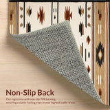 Ultra Soft Area Rug, Non Slip, Stain Resistant, Washable Area Rugs for Living Room, Bedroom, Modern Minimalist Organic Patterns(Beige)