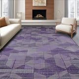 Ultra Soft Area Rug, Non Slip, Stain Resistant, Washable Area Rugs for Living Room, Bedroom, Vibrant Coastal Floral Touch(Purple)