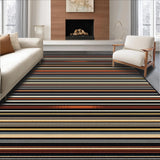 Ultra Soft Area Rug, Non Slip, Stain Resistant, Washable Area Rugs for Living Room, Bedroom, Minimalist Graphic Pattern Play(Brown)