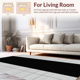 Bold Geometric Black Circular Element(Black)