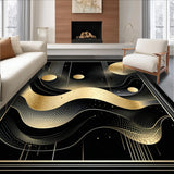 Glamorous Modern Textured Design(Black)
