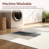 Ultra Soft Area Rug, Non Slip, Stain Resistant, Washable Area Rugs for Living Room, Bedroom, Sophisticated Artistic Linear Arrangement(Beige)