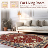 Modern Whimsical Curved Lines(Red)