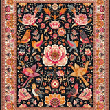 Stylish Black Floral Aesthetic(Black)