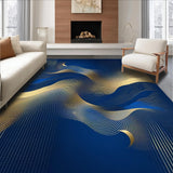 Dynamic Blue Grey Fusion Artistry(Blue)