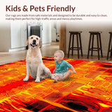 Dynamic Geometric Lava Illusion(Red)