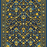 Ultra Soft Area Rug, Non Slip, Stain Resistant, Washable Area Rugs for Living Room, Bedroom, Woven Diamond Floor Covering(Blue)