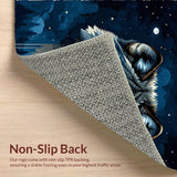 Elegant Nature Inspired Moonlit Scene(Blue)