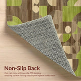 Elegant Curvilinear Motif(Green)