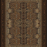 Ultra Soft Area Rug, Non Slip, Stain Resistant, Washable Area Rugs for Living Room, Bedroom, Dynamic Nature Motif Design(Brown)
