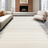 Ultra Soft Area Rug, Non Slip, Stain Resistant, Washable Area Rugs for Living Room, Bedroom, Vibrant Modern Textured Geometry(Beige)
