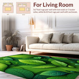 Ultra Soft Area Rug, Non Slip, Stain Resistant, Washable Area Rugs for Living Room, Bedroom, Cottagecore Green Moss Bathroom Mat Non-Slip Absorbent(Green)