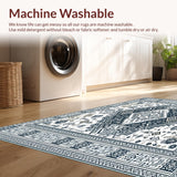Ultra Soft Area Rug, Non Slip, Stain Resistant, Washable Area Rugs for Living Room, Bedroom, Cozy Abstract Animal Inspired Design(Gray)