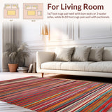 Eclectic Warm Toned Stripes(Red)