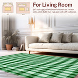 Chic Earthy Checkered Textures(Green)