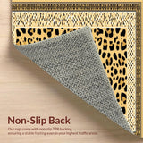 Ultra Soft Area Rug, Non Slip, Stain Resistant, Washable Area Rugs for Living Room, Bedroom, Minimalist Earthy Animal Style(Beige)