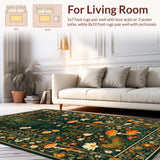 Intricate Nature Motif Runner(Green)