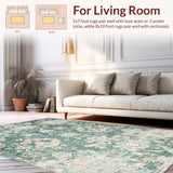 Rustic Sage Green Tiled Motif(Green)