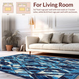 Geometric Spotted Playroom Area(Blue)