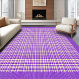 Ultra Soft Area Rug, Non Slip, Stain Resistant, Washable Area Rugs for Living Room, Bedroom, Elegant Symmetrical Purple Pattern(Purple)