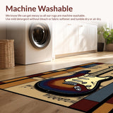 Ultra Soft Area Rug, Non Slip, Stain Resistant, Washable Area Rugs for Living Room, Bedroom, Rustic Earthy Color Palette(Brown)